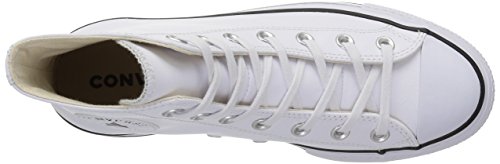 Converse Chuck Taylor CTAS Lift Clean Hi, Zapatillas Altas para Mujer, Blanco (White/Black/White 102), 39.5 EU