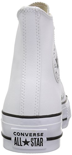 Converse Chuck Taylor CTAS Lift Clean Hi, Zapatillas Altas para Mujer, Blanco (White/Black/White 102), 39.5 EU