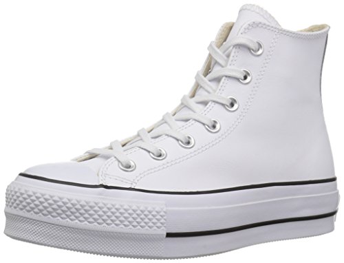 Converse Chuck Taylor CTAS Lift Clean Hi, Zapatillas Altas para Mujer, Blanco (White/Black/White 102), 39.5 EU