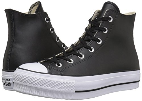 Converse Chuck Taylor CTAS Lift Clean Hi, Zapatillas Altas para Mujer, Negro (Black/Black/White 001), 37 EU