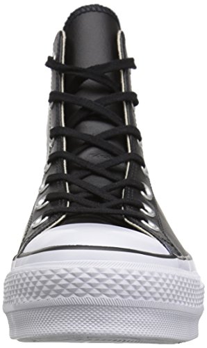 Converse Chuck Taylor CTAS Lift Clean Hi, Zapatillas Altas para Mujer, Negro (Black/Black/White 001), 37 EU