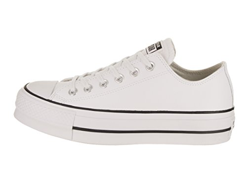 Converse Chuck Taylor CTAS Lift Clean Ox, Zapatillas para Mujer, Blanco (White/Black/White 102), 40 EU