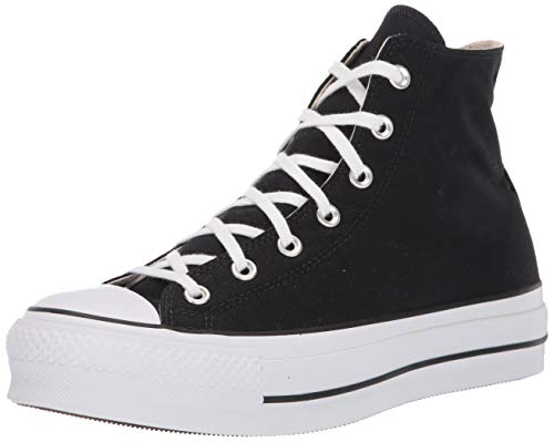 Converse Chuck Taylor CTAS Lift Hi, Zapatillas para Mujer, Negro (Black/White/White 001), 36.5 EU