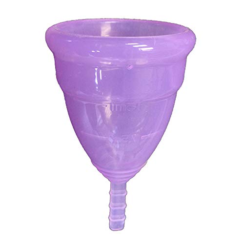 Copa Menstrual Sileu Cup Sport - Copa deportiva para deportes - Fácil de poner y quitar, suave e hipoalergénica - Recomendada por ginecólogos - Talla S, Color Morado + Esterilizador Plegable Rojo