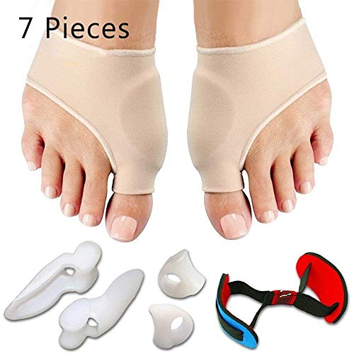 Corrector de juanete y alivio de juanete Protector mangas Kit - tratamiento de dolor en hallux valgus, adapta para la corrección de juanetes, dedo gordo del pie conjunta, martillo