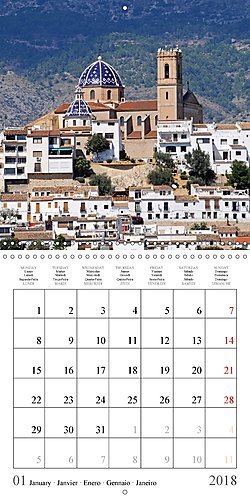 Costa Blanca Spain's Sun-Kissed South 2018: A Trip Along the Costa Blanca (Calvendo Places) [Idioma Inglés]