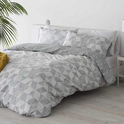 COTTON ARTEAN Funda Nordica Reversible CUDILLERO Cama de 105 Cierre con Corchetes. HIPOALERGENICA