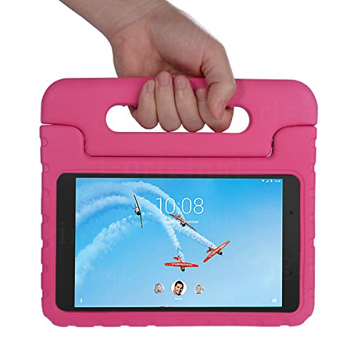 cradle HR Compatible con niños Funda protectora para Lenovo Tab 4 8/8 Plus 8 pulgadas Tablet, EVA ligera funda protectora a prueba de golpes (magenta)