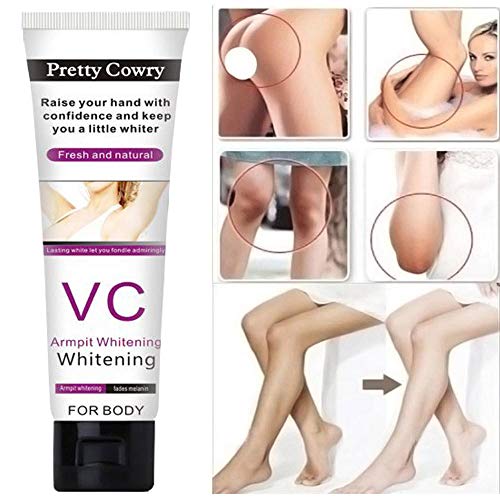 Crema blanqueadora, VC Whitening Cream, Crema Corporal para Piel Oscura, Cuello, Áreas Sensibles, Codo, Muslo Interno, Axila Corporal Crema Axila Crema Blanqueadora de Piel Cuidado de la Piel