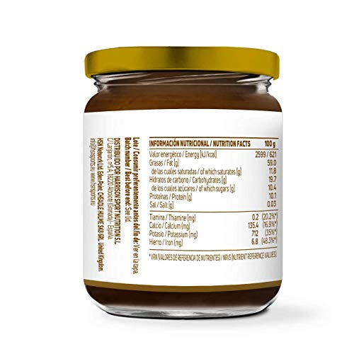 Crema de Avellanas y Cacao con Coco de HSN | 100% Natural | Apto Vegano - Sin grasa de palma - Sin grasa trans - Sin azúcar ni sal añadidos, Sin Gluten ni Lactosa – 250g