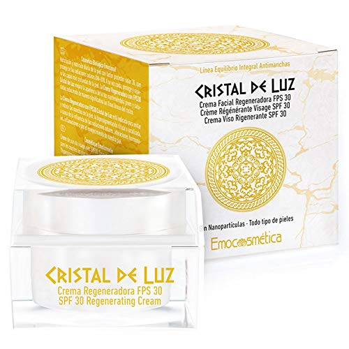 Crema Facial Natural y Orgánica con FPS 30 - Cristal de Luz - 50ml