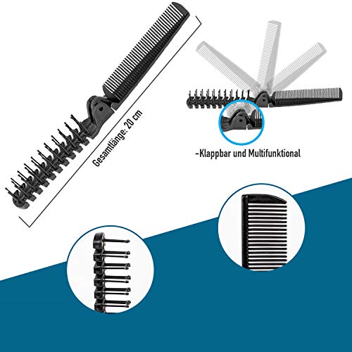 Crimaldo - Masajeador de cabeza de alta calidad con 20 dedos de masaje, araña de masaje para la cabeza perfecta para la circulación del cuero cabelludo, araña para el cabello, con peine multifunción