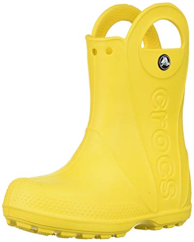 Crocs Handle It Rain Boot K, Botas de Agua Unisex Niños, Amarillo (Yellow), 25/26 EU