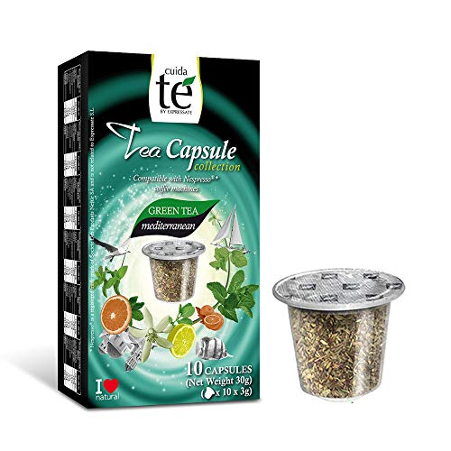 CUIDA TÉ - Té Cápsulas Nespresso, Compatibles con Máquinas Nespresso, 60 Cápsulas Té para Nespresso