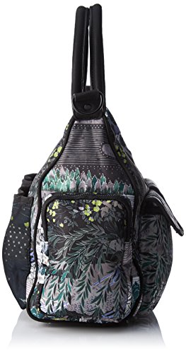 Desigual - Bols_explorer_london , Shoppers y bolsos de hombro Mujer, Verde (Verde Militar), 15.5x25.5x32 cm (B x H T)