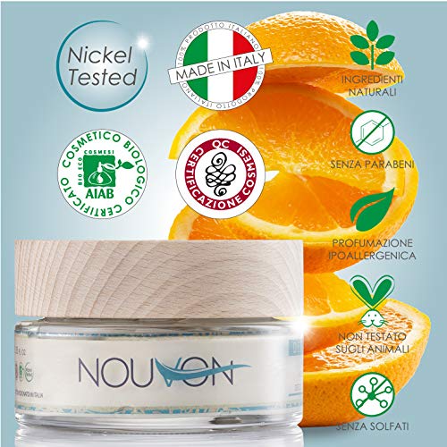 DETOX FILLER MASK | Nouvon | mascarilla BIO con vitamina C, ácido hialurónico puro y arcilla, limpia el acné y las espinillas, reduce los poros y las arrugas | 100% BIO certificado | NICKEL TESTED