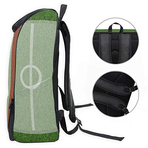 DEZIRO Mochila de Viaje para franquicia de fútbol, Mochila Escolar Multifuncional Grande para Mujeres y Hombres, 12.2 x 7.4 x 19.3 Pulgadas