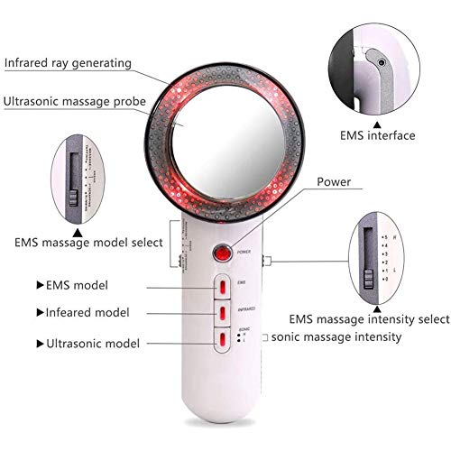 DFEDCLL EMS Burn Fat Machine 3 En 1 Masajeador De Conformación Corporal Multifuncional Vibración De Alta Frecuencia Dispositivo De Quema De Grasa para Brazo Pierna Cadera Cuidado De La Piel Facial