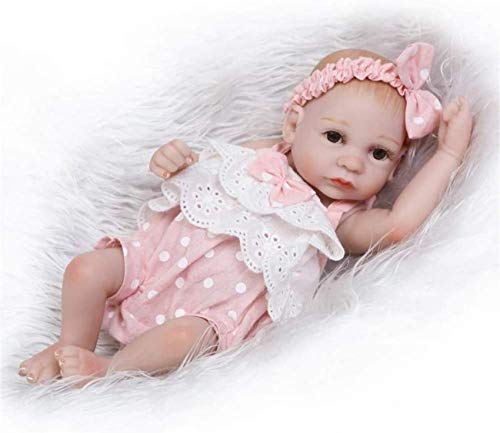 dfff Muñecas Reborn Hechas a Mano - Muñeca Realista de Vinilo de Silicona Suave, Juguetes para niños y niñas, muñecas Reborn, muñecas de Navidad, 10 Pulgadas, 26Cm