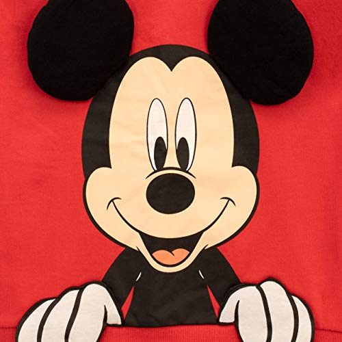 Disney Sudadera para niños Mickey Mouse Rojo 5-6 Años