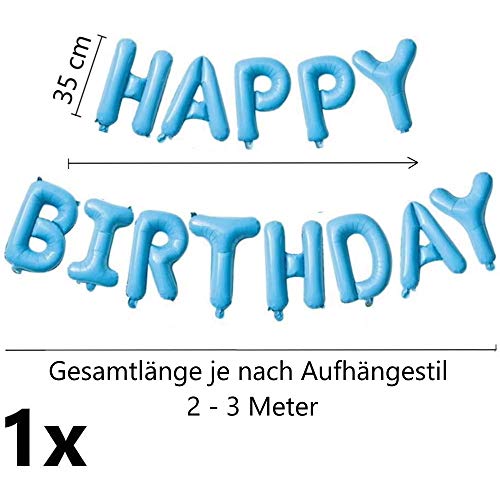 DIWULI número, XXL Globo número de Colores Azul 11 ​​+ Feliz cumpleaños Globo Azul, Papel de Globos Globos de cumpleaños ID Nº años, Globos de la Fiesta de cumpleaños de la película 11 decoración