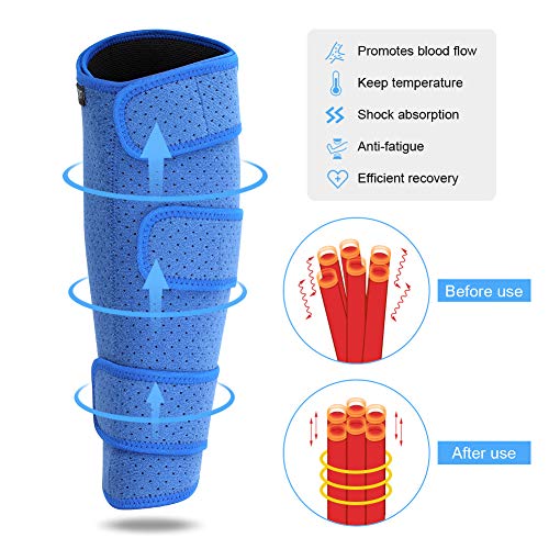 Doact Pantorrillera, Mangas de Compresión Ajustable Soporte la Pantorrilla para Hombres y Mujeres Recuperación de la Lesión Muscular en la Pantorrilla Mayor, Reduce Hinchazón y Acelera la Recuperación