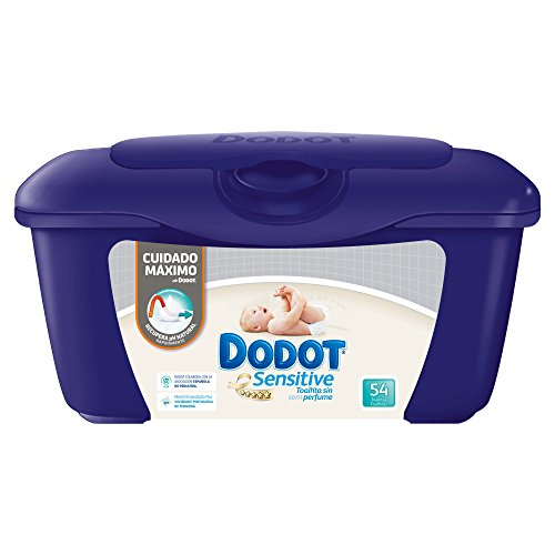 Dodot Sensitive - Caja de para bebé 54 Toalitas - Pack de 6 (Total 324 Toalitas)