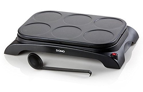 Domo DO8709P, Crepera para 6 Panqueques, 1000 W