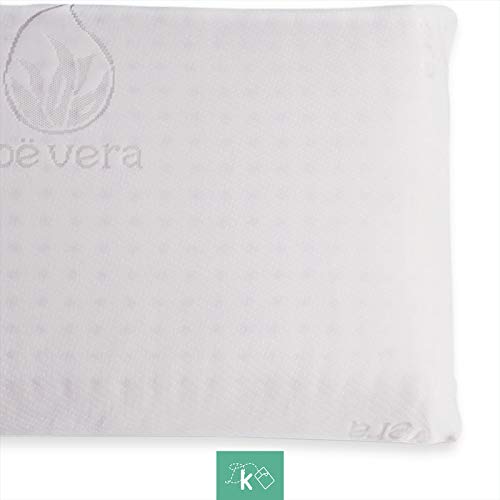 Dreaming Kamahaus Almohada núcleo Látex 150cm | Núcleo 100% LÁTEX | Microperforado | Descanso Natural | Funda Stretch Aloe Vera | Gran Confort |