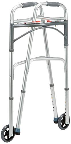 Drive Medical WA009 - Andador plegable con ruedas delanteras