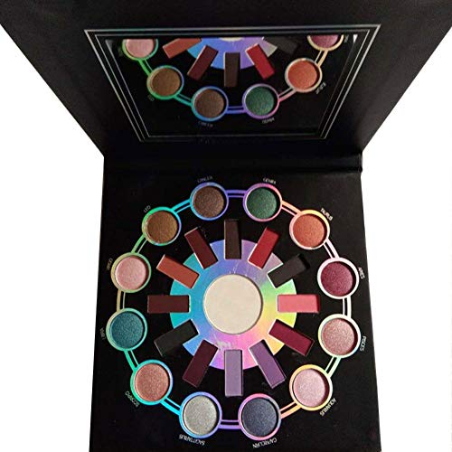 duhe189014 Matte Makeup Eyeshadow Palette Zodiac 24 Cuentas de Alto Brillo