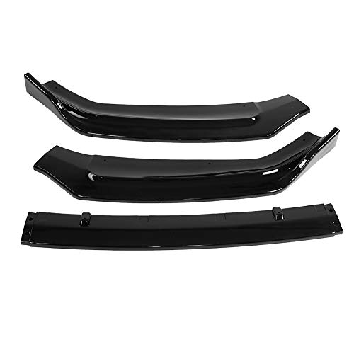 Duokon Car Front Bumper Lip, Parachoques delantero Canard Splitter Lip Splitter Body palas para A5 S-Line B9 17-18(Gloss Black)