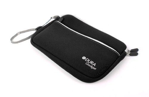 DURAGADGET Estuche De Neopreno Negro para Guardar Sus Accesorios Médicos (Estetoscopio/Tensiómetro) + Correa De Mano