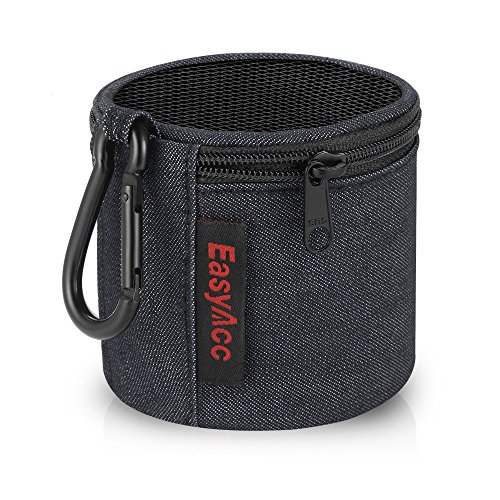 EasyAcc Bolsa Estuche per Anker Soundcore Mini/August MS425/ EasyAcc Altavoz Bluetooth Portátiles, Bolso de Viaje Premium, Funda Protectora con Mosquetón y Cremallera