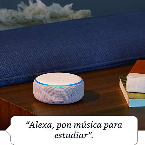 Echo Dot (3.ª generación) - Altavoz inteligente con Alexa, tela de color malva