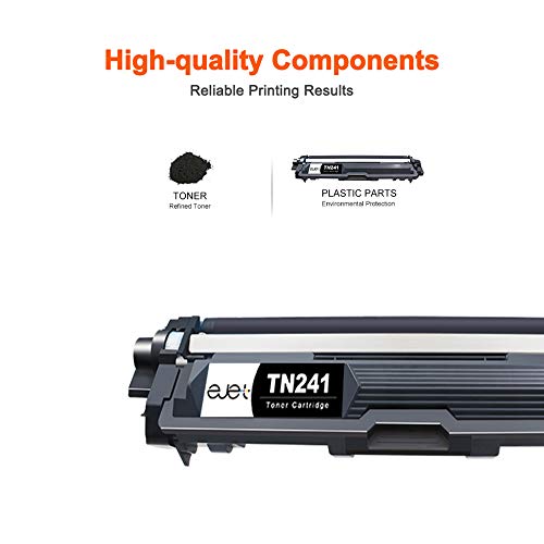 ejet Cartuchos de Tóner Compatibles TN241 TN245 para Brother TN-241 TN-245 TN-242 TN-246 para Brother DCP-9020CDW DCP-9015CDW HL-3140CW HL-3150CDW HL-3170CDW MFC-9330CDW MFC-9140CDN MFC-9340CDW