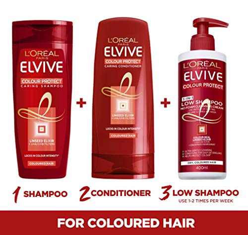 Elvive, Champú protector del color 400 ml, pack de 6