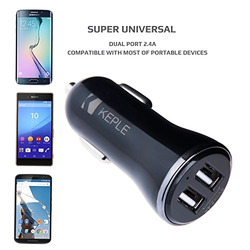 En el cargador de coche doble puerto USB de carga rápida Compatible con Sony Xperia XZ1, XZ1 Compacto, XZ1 Plus, XZ1 Premium, XZ1s