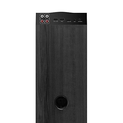 Energy Sistem Tower 7 Torre de Sonido con Bluetooth, tecnología True Wireless y luz de Ambiente (100 W, Display, USB/MicroSD, Radio FM)