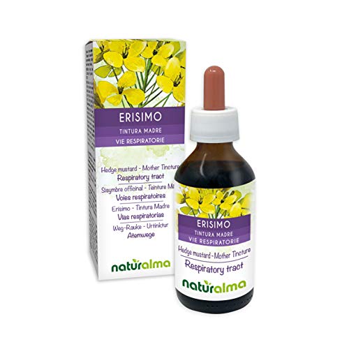 ERÍSIMO o hierba de los cantores (Sisymbrium officinale) sumidades floridas Tintura Madre sin alcohol NATURALMA | Extracto líquido gotas 100 ml | Complemento alimenticio | Vegano