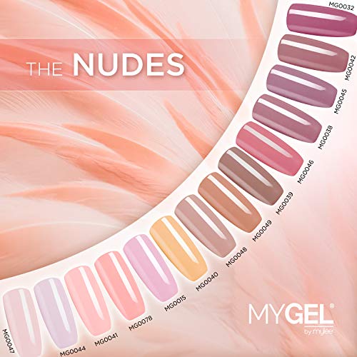 Esmalte de gel para uñas MyGel, de MYLEE (10ml) MG0047 - So Nude UV/LED Nail Art Manicure Pedicure para uso profesional en el salón y en el hogar - Larga duración y fácil de aplicar