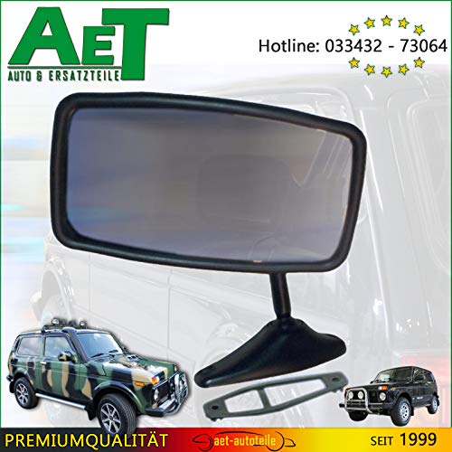 Espejo retrovisor pequeño Niva con pie de metal – todos los modelos