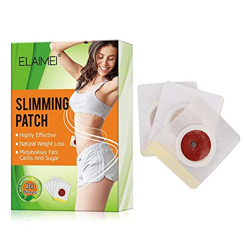 Etiqueta para Adelgazar Parche Adelgazante 30 Piezas Etiqueta para Adelgazar Ombligo Parche para Quemar Grasa Abdominal Pérdida de Peso para la Belleza Corporal