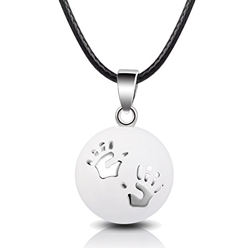 EUDORA Harmony Ball Llamador de Angeles Embarazada, Colgantes Mujer Collar Música Timbre Bell Mujeres Joyas Niñas Damas Profesor Madres y Hermanas Mejor Regalo