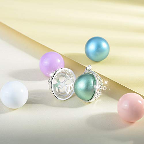 EUDORA Harmony Ball Yoga OM Símbolo Colgante Llamador de Angeles Embarazada Collares de Mujer Colgantes Mujer Bisutería Mujer Regalos Originales para Mujer