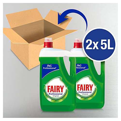 Fairy Professional Original - Lavavajillas a mano, 5 l, paquete de 2