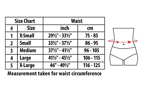 Faja de sujeción lumbar; 4 insertos de apoyo; transpirable; 24 cm de altura Large Negro