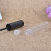 Fangfeen Cap Negro dispensador de pipeta del envase 10 ml Botella rimel Tubo vacío Vial Transparente Maquillaje Ojo pestaña Crema Embudo