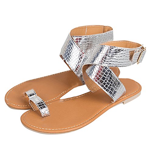 Fannyfuny_Zapatos de Verano Sandalias De Vestir Sandalias de Verano Zapatos Sandalias para Mujer Verano Romanas Zapatos de Fiesta Mujer Elegantes Grandes Calzado de Vestir Plano Playa