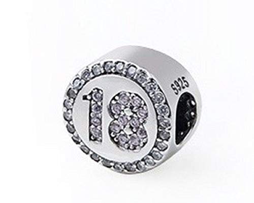 FeatherWish Fits Pandora 0.925 plata de ley Cubic Zirconia